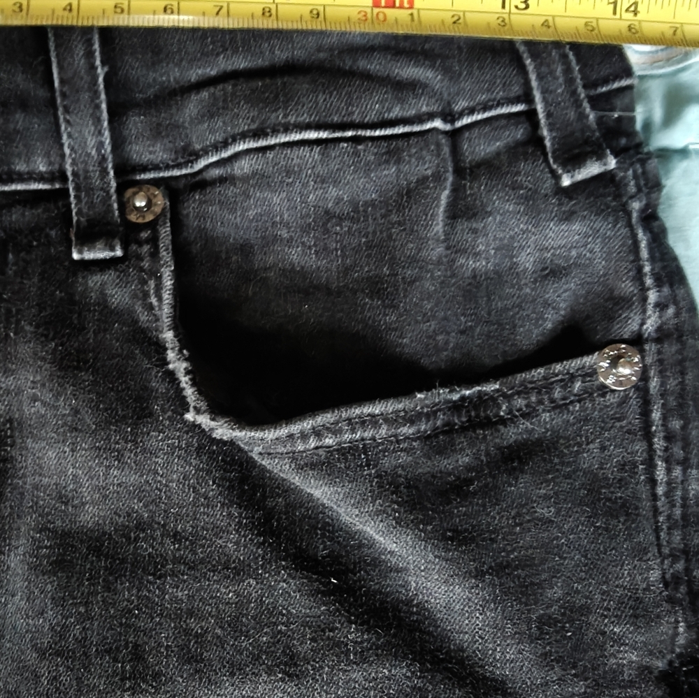 Free people: Black Denim Skirt - Picture 3 of 5